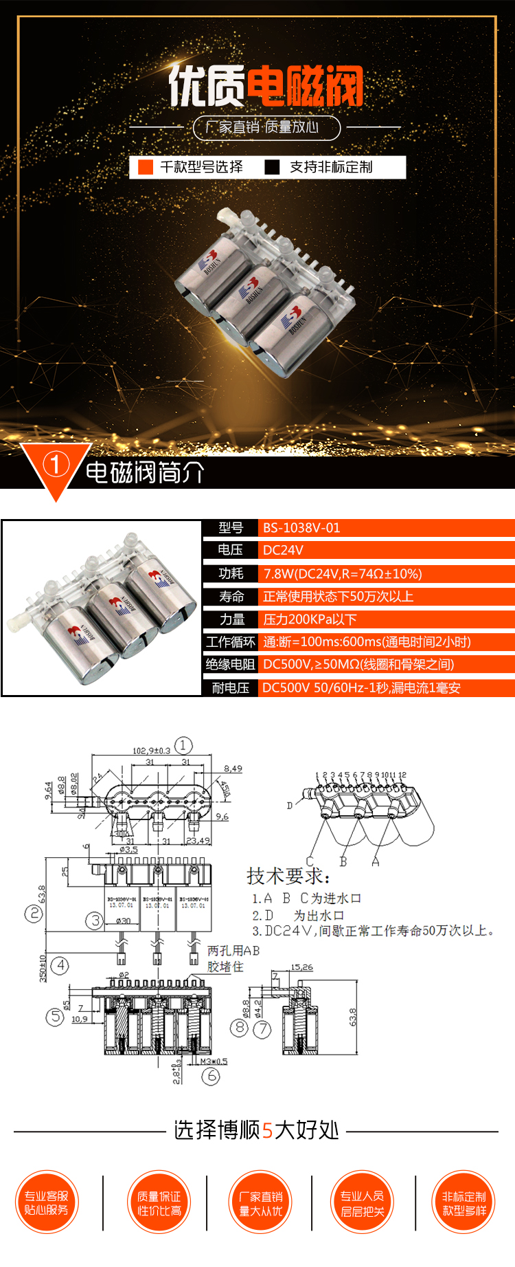 酶標洗板機電磁閥BS-1038V-01